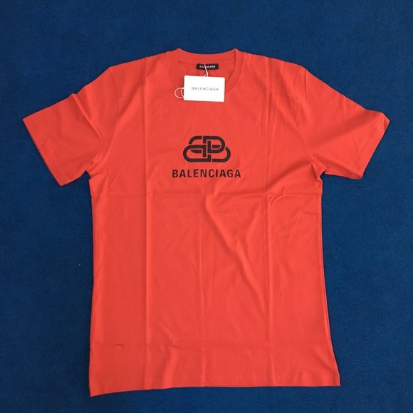 red and black balenciaga shirt